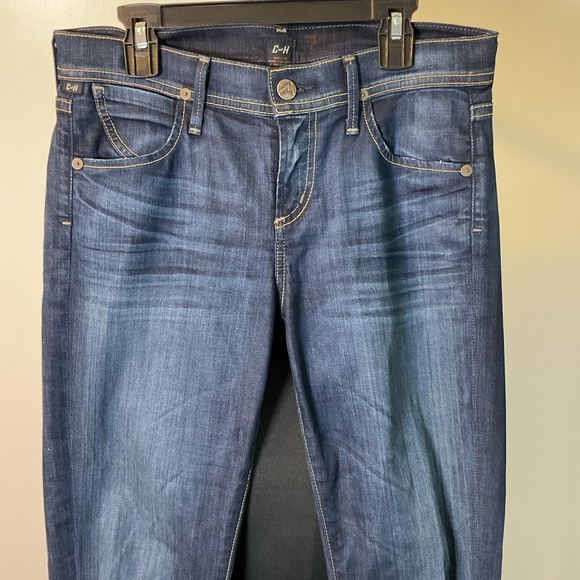14. Citizens Of Humanity Blue Dani Cropped Straight Leg Ankle Jeans Size 26 - Picture 3 of 9